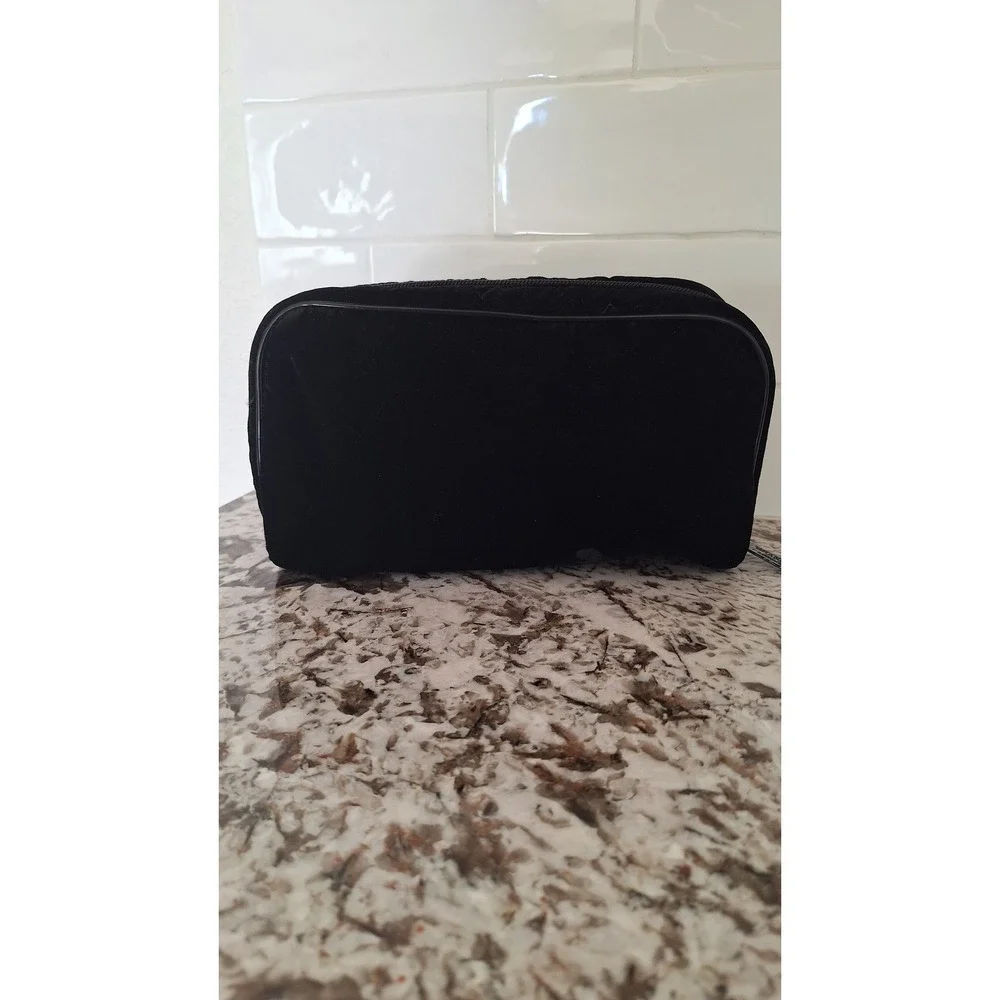 CHANEL Parfums Black Velvet Cosmetic Makeup‎ Bag